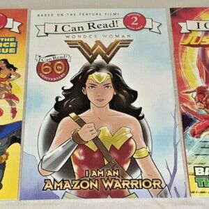 I CAN READ Level 2 - set of *6 books *NEW Batman Wonder Woman Flash Superhero